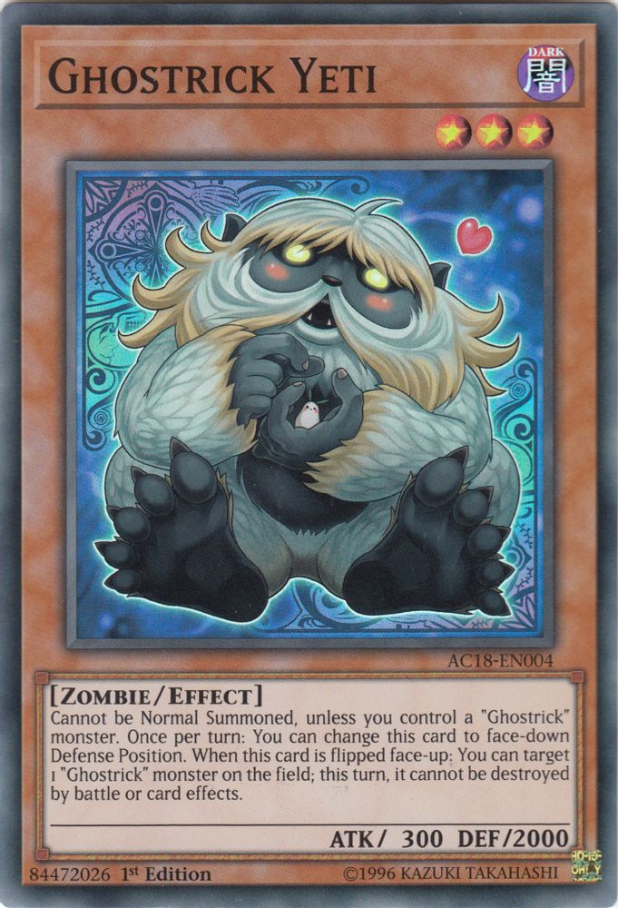 Ghostrick Yeti (AC18-EN004) - Super Rare
