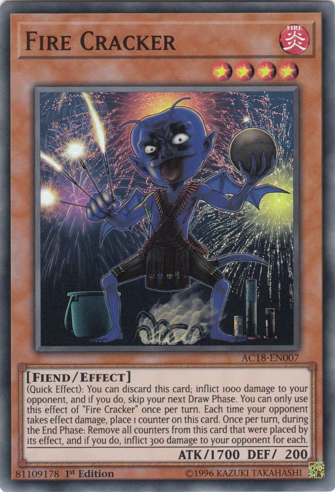 Fire Cracker (AC18-EN007) - Super Rare