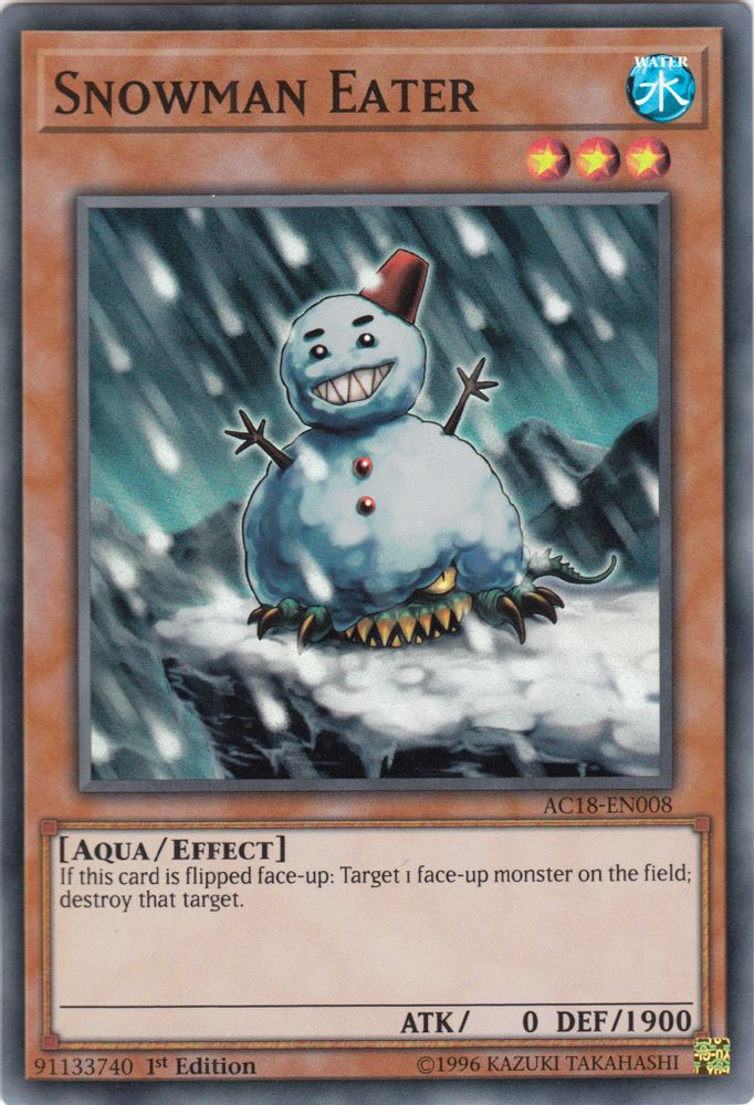 Snowman Eater (AC18-EN008) - Super Rare