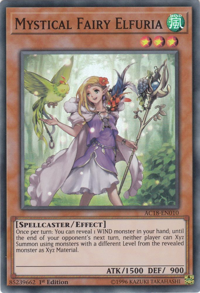 Mystical Fairy Elfuria (AC18-EN010) - Super Rare