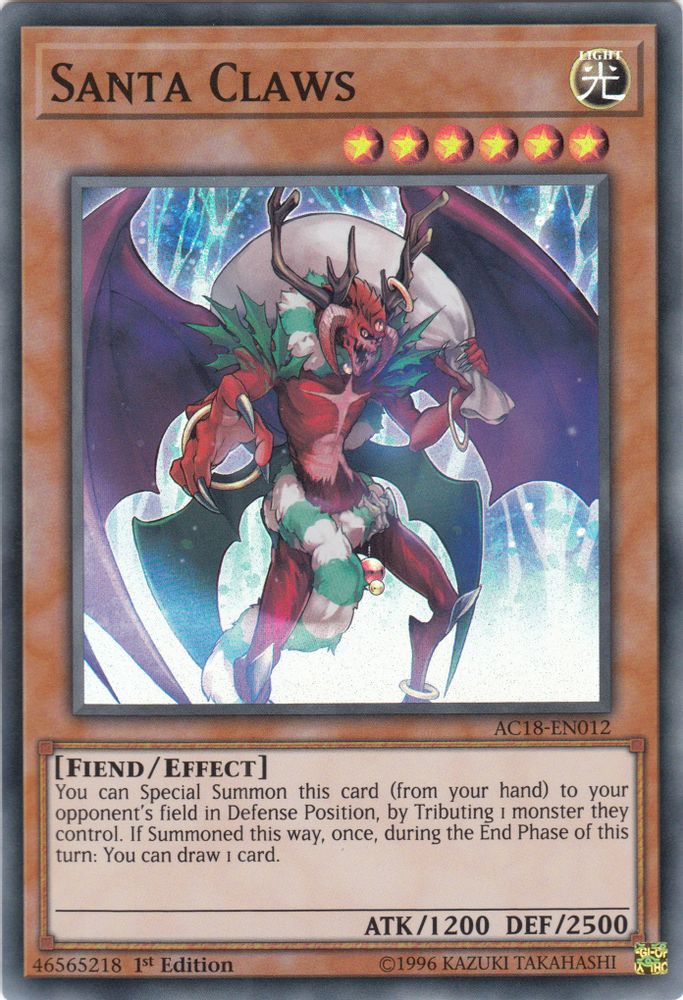 Santa Claws (AC18-EN012) - Super Rare