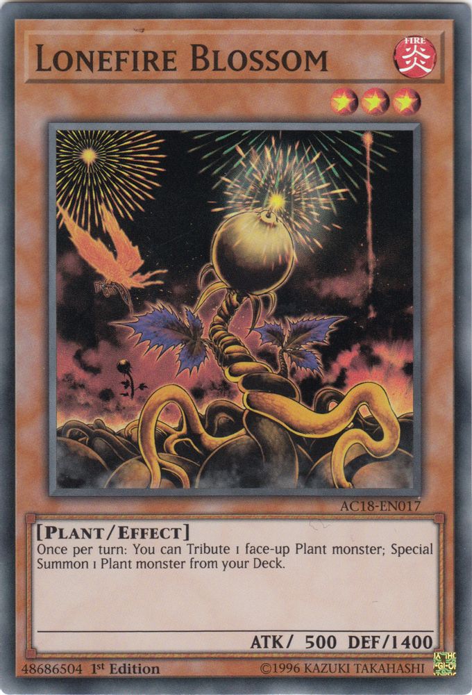 Lonefire Blossom (AC18-EN017) - Super Rare