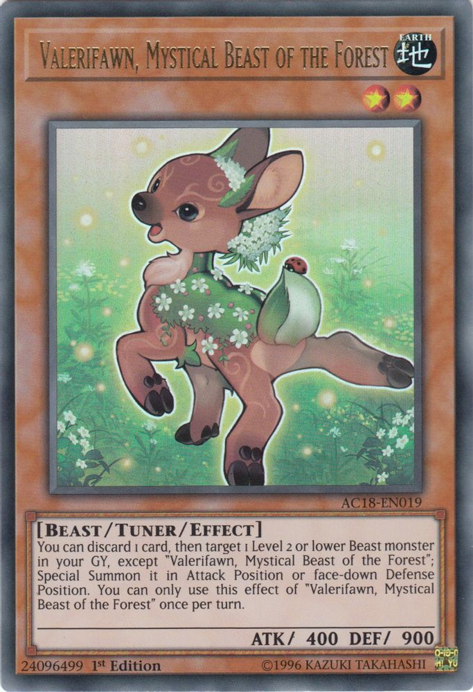 Valerifawn, Mystical Beast of the Forest (AC18-EN019) - Ultra Rare