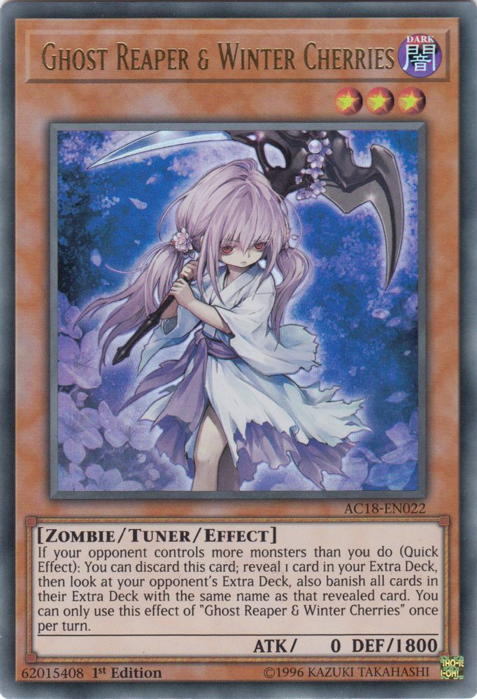 Ghost Reaper & Winter Cherries (AC18-EN022) - Ultra Rare