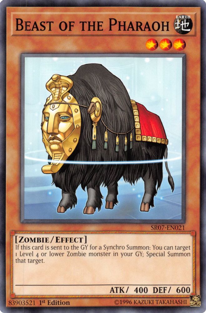 Beast of the Pharaoh (SR07-EN021) - Common