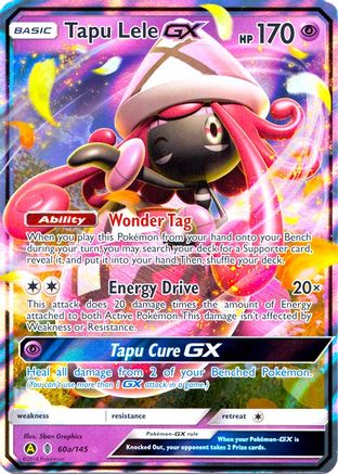 Tapu Lele GX - 60a/145/145  - Holofoil - Promo