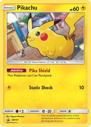 Pikachu SM157  - Holofoil - Promo