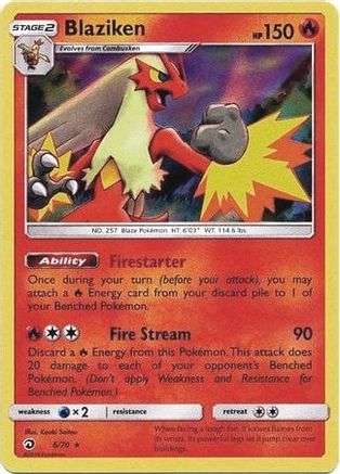 Blaziken - 6/70 (Dragon Majesty)/070  - Rare