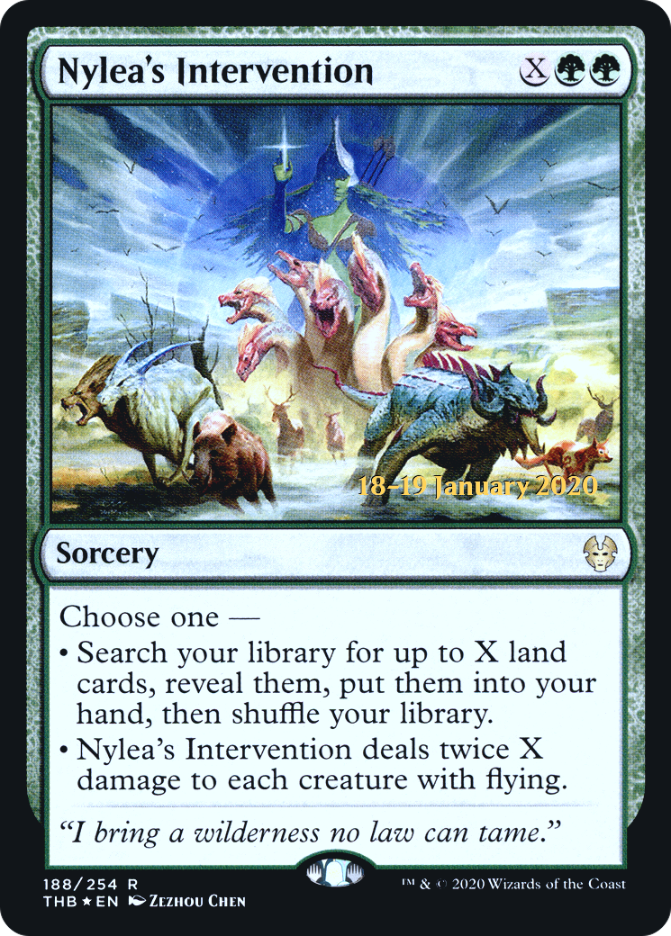 Intervention de Nylea [Avant-première promotionnelle de Theros par-delà la mort] 