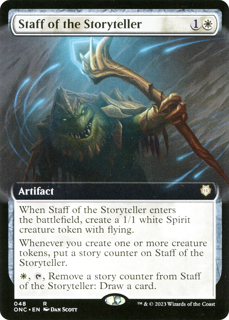 Bâton du conteur (art étendu) [Phyrexia : tous seront un seul commandant] 