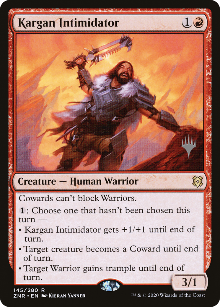 Kargan Intimidator (Pack promotionnel) [Promos Zendikar Rising] 