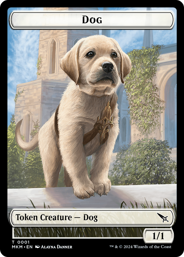Détective // ​​Jeton double face pour chien [Meurtres à Karlov Manor Tokens] 