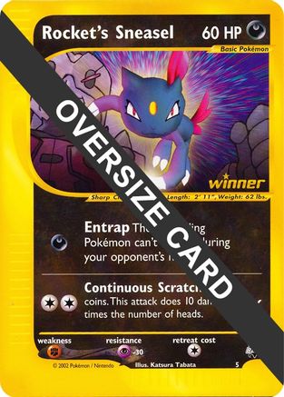 Rocket's Sneasel (5) (carte Jumbo) [meilleure des promos] 