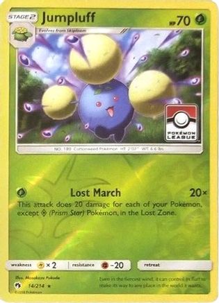 Jumpluff (Pokemon League) 014/214  - Reverse Holofoil - Promo
