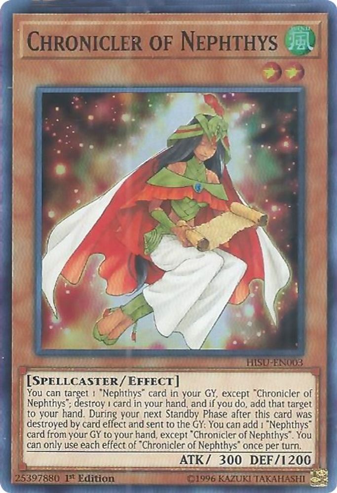 Chronicler of Nephthys (HISU-EN003) - Super Rare