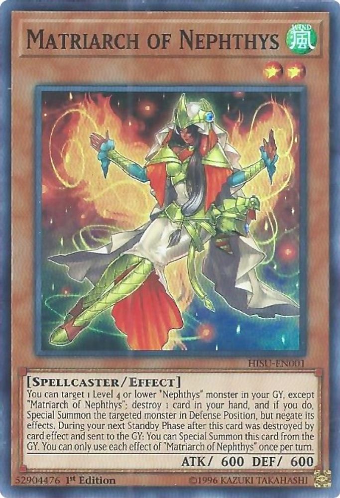 Matriarch of Nephthys (HISU-EN001) - Super Rare