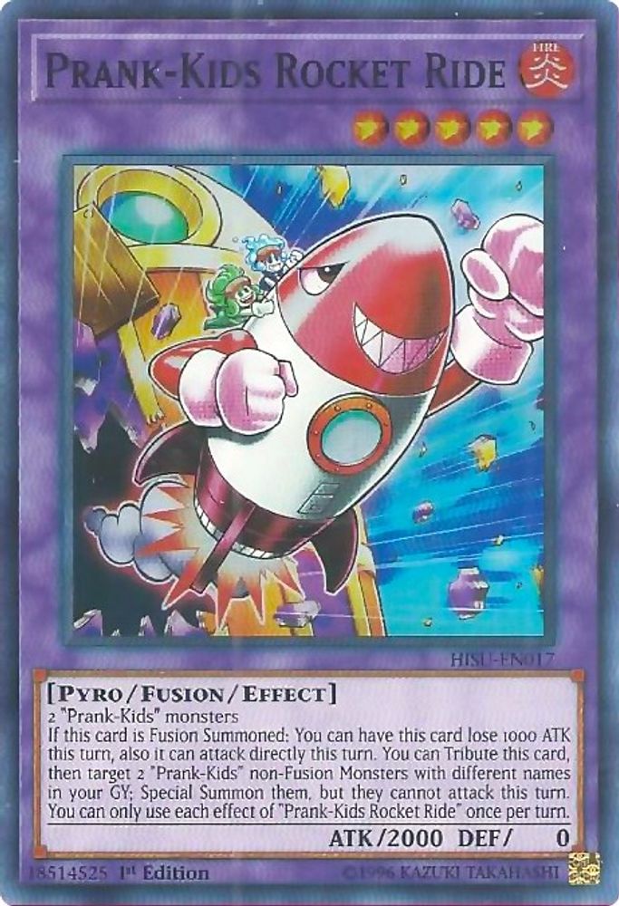Prank-Kids Rocket Ride (HISU-EN017) - Super Rare