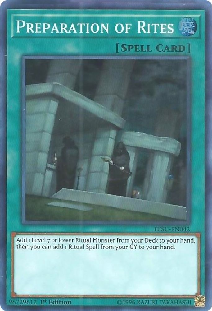 Preparation of Rites (HISU-EN042) - Super Rare