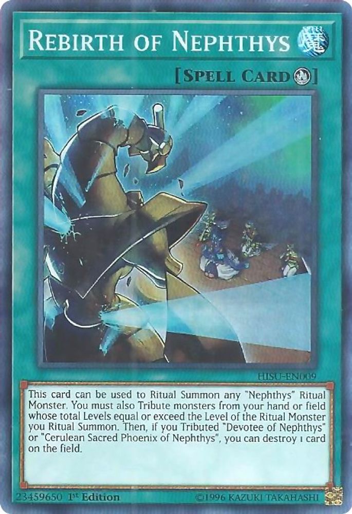 Rebirth of Nephthys (HISU-EN009) - Super Rare