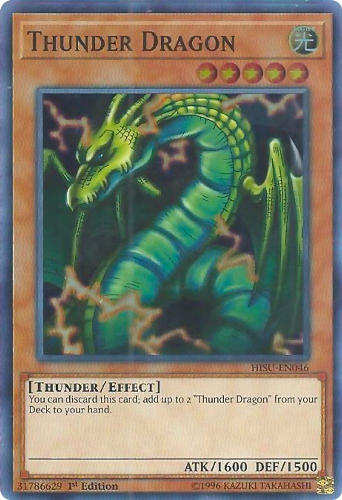 Thunder Dragon (HISU-EN046) - Super Rare