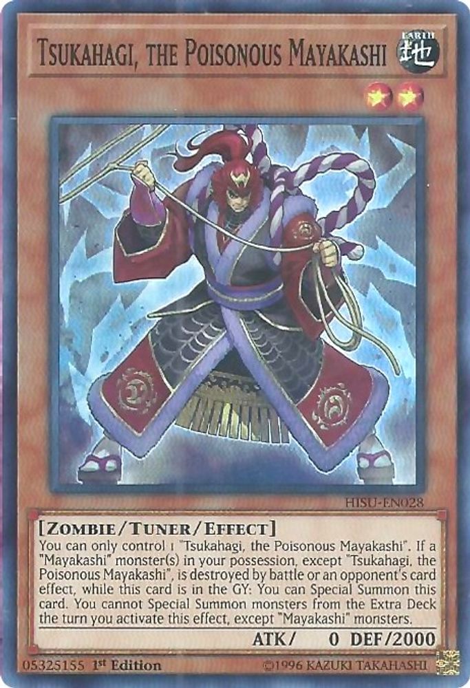 Tsukahagi, the Poisonous Mayakashi (HISU-EN028) - Super Rare