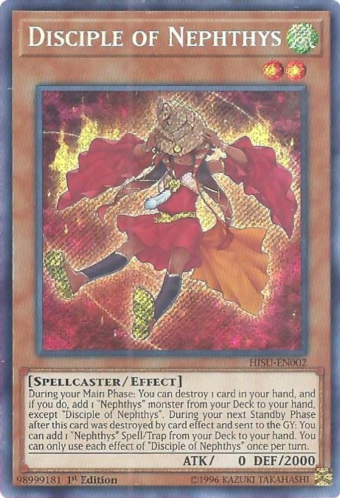 Disciple of Nephthys (HISU-EN002) - Secret Rare