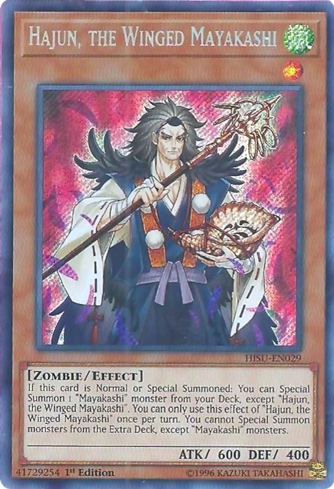 Hajun, the Winged Mayakashi (HISU-EN029) - Secret Rare