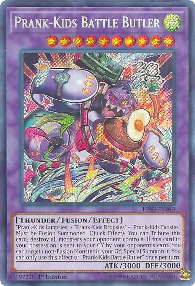 Prank-Kids Battle Butler (HISU-EN019) - Secret Rare