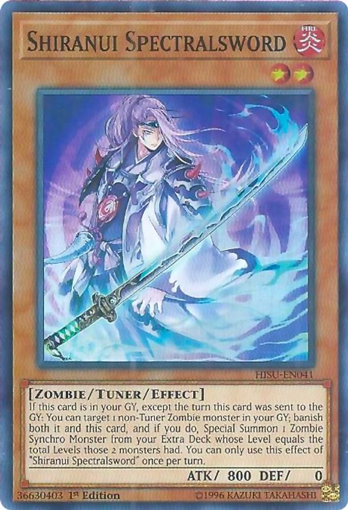 Shiranui Spectralsword (HISU-EN041) - Super Rare