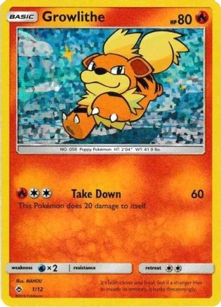 Growlithe - 1/12/12  - Holofoil - Promo
