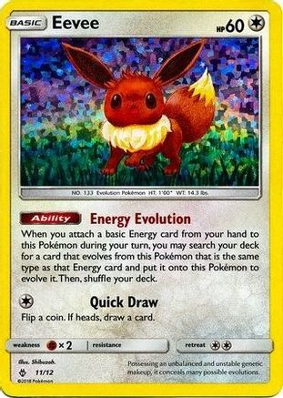 Eevee - 11/12/012  - Holofoil - Promo