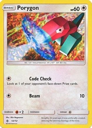 Porygon - 12/12/12  - Holofoil - Promo