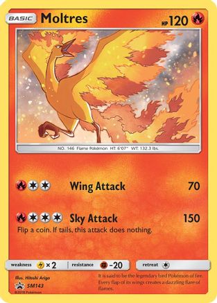 Moltres - SM143  - Holofoil - Promo