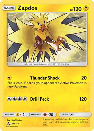 Zapdos - SM145  - Holofoil - Promo