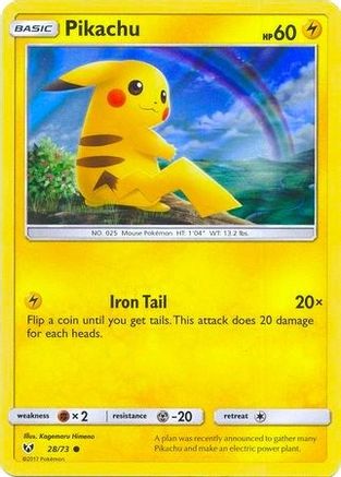 Pikachu (Water Web Holo) 028/73  - Holofoil - Promo