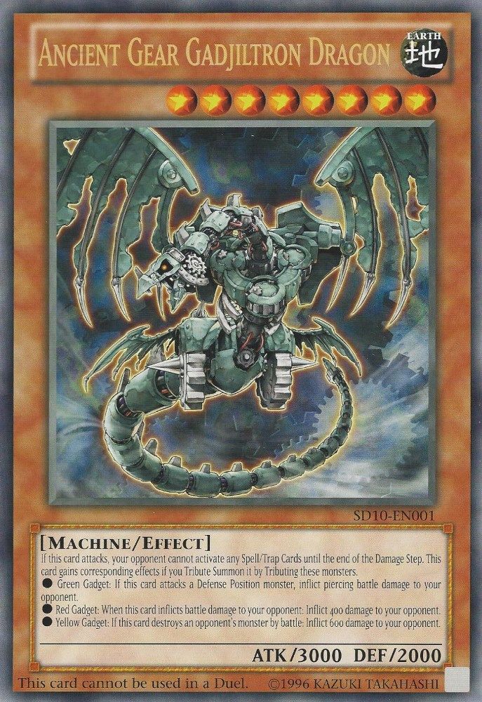 Ancient Gear Gadjiltron Dragon (Oversized) (Machine Madness) (SD10-EN001) - Promo