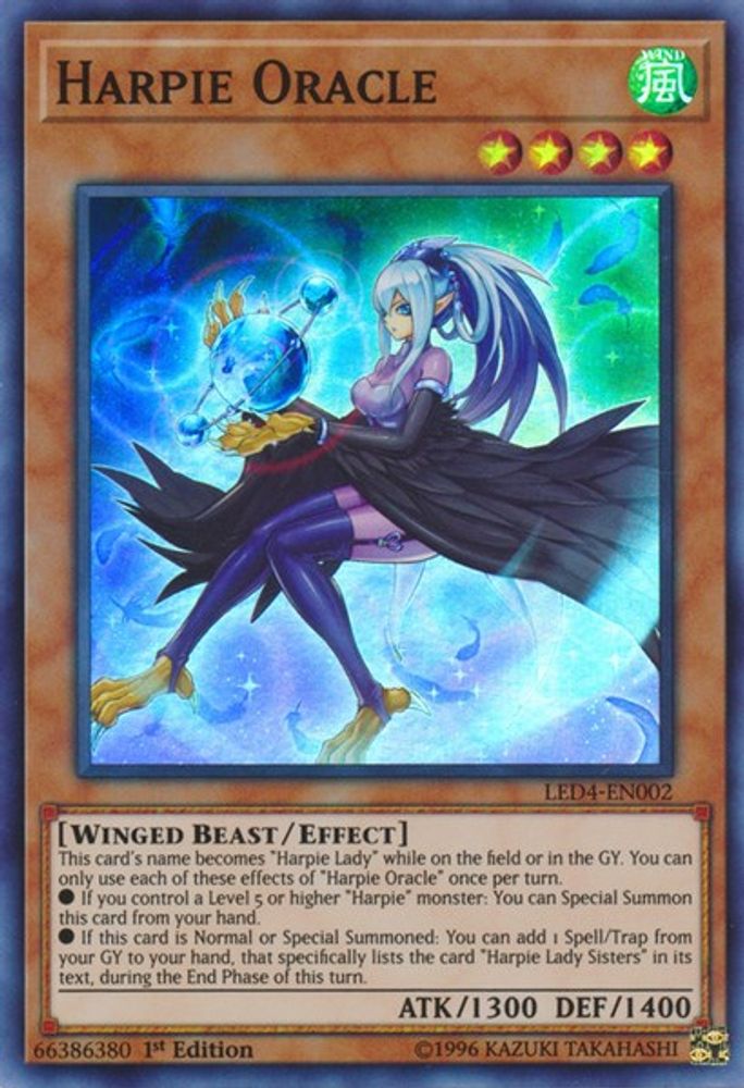 Harpie Oracle (LED4-EN002) - Super Rare