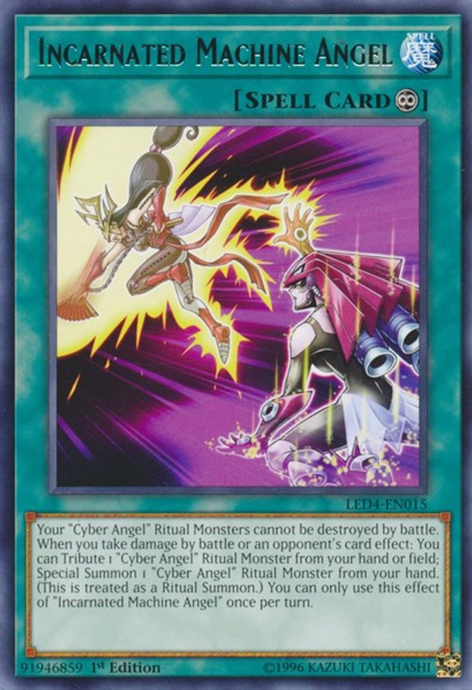 Incarnated Machine Angel (LED4-EN015) - Rare