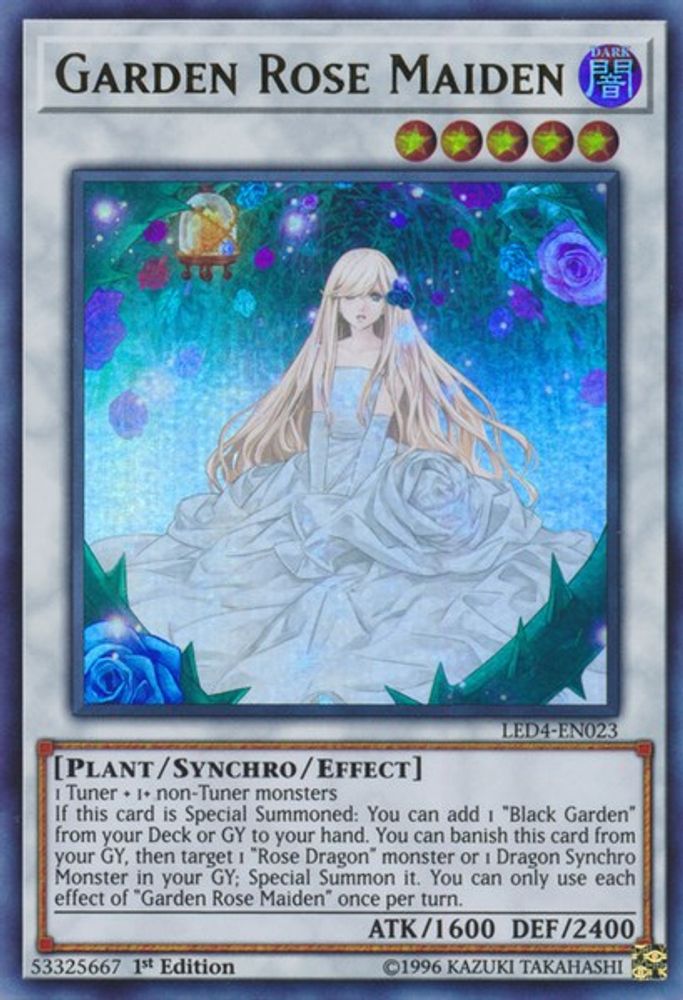 Garden Rose Maiden (LED4-EN023) - Ultra Rare