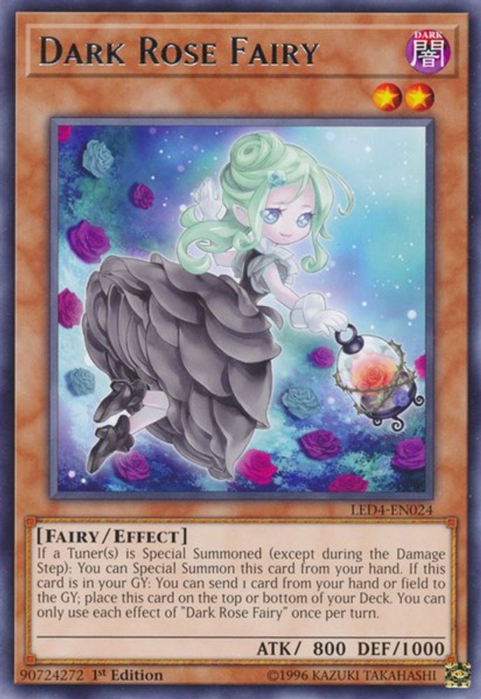 Dark Rose Fairy (LED4-EN024) - Rare