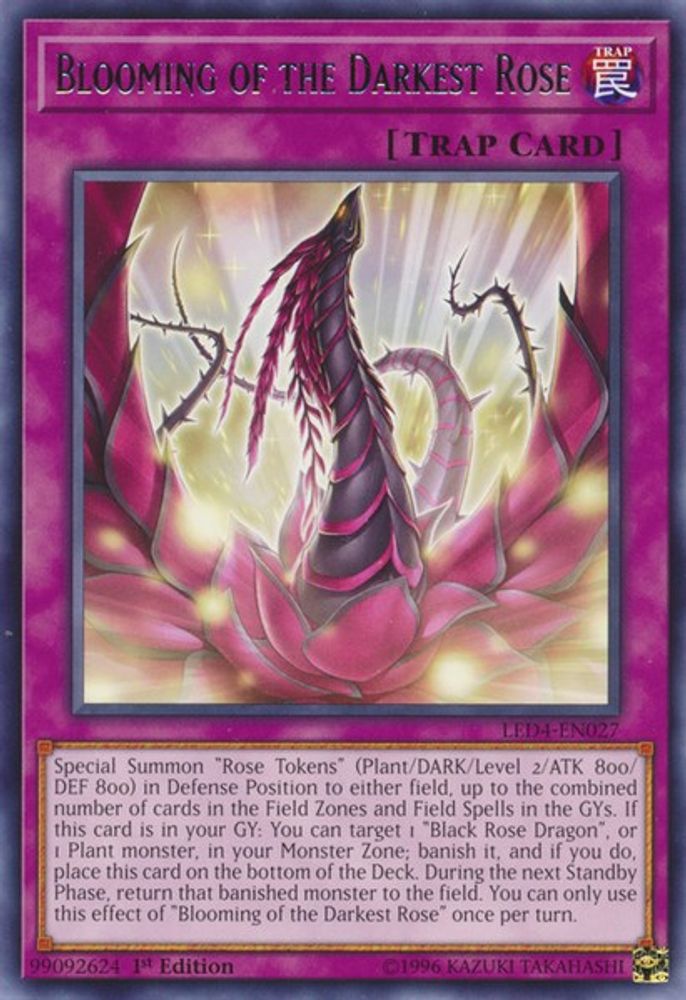 Blooming of the Darkest Rose (LED4-EN027) - Rare