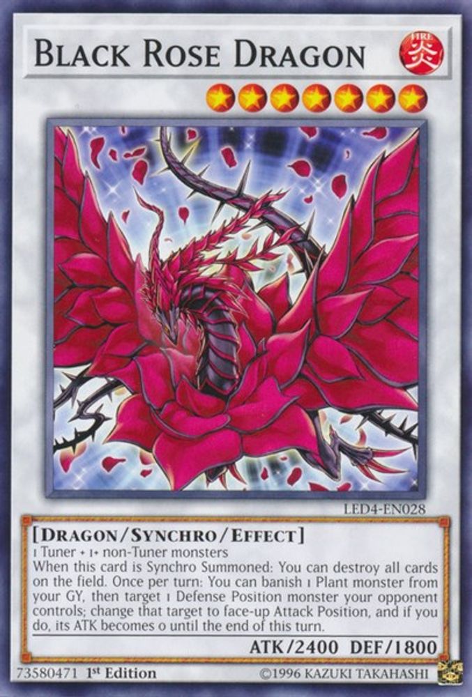 Black Rose Dragon (LED4-EN028) - Common
