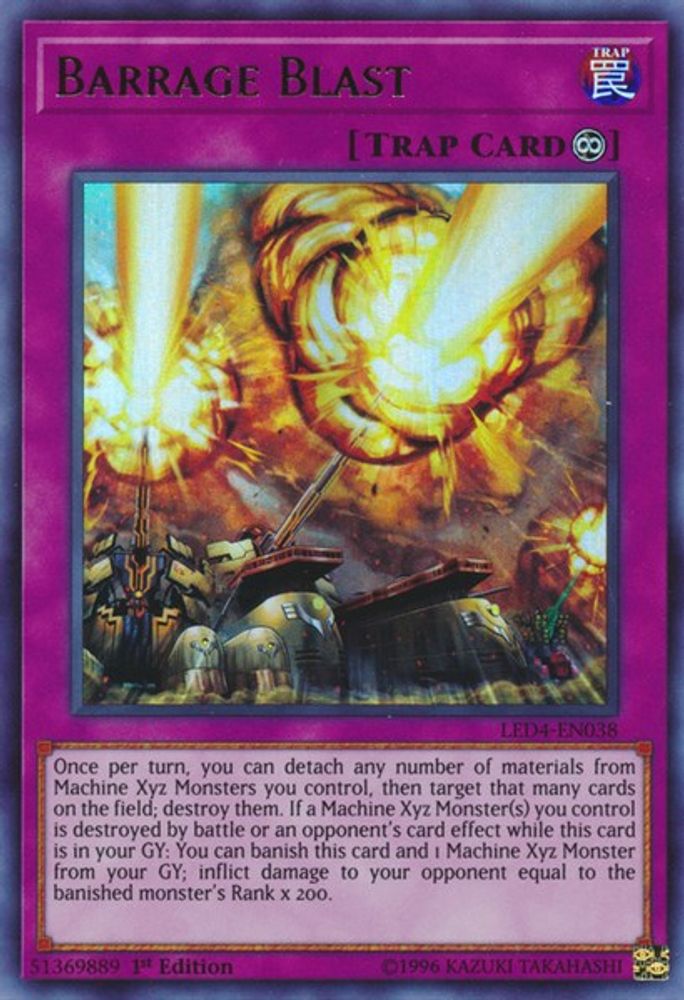 Barrage Blast (LED4-EN038) - Ultra Rare