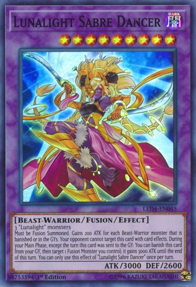 Lunalight Sabre Dancer (LED4-EN045) - Super Rare