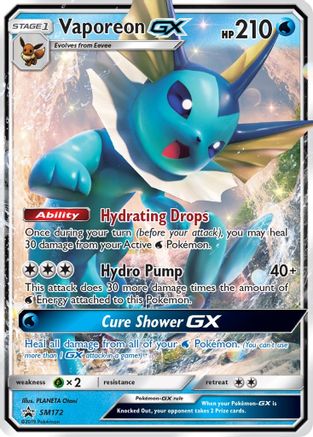 Vaporeon GX SM172  - Holofoil - Promo