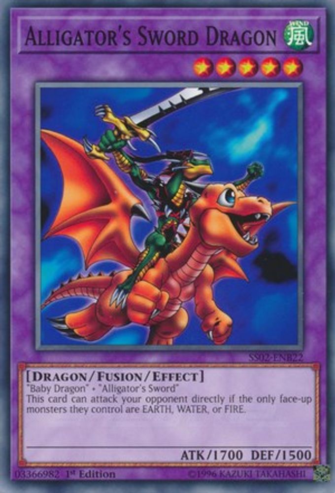 Alligator's Sword Dragon (SS02-ENB22) - Common