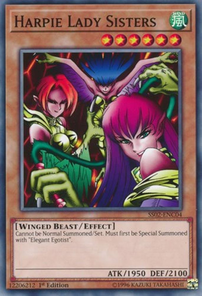 Harpie Lady Sisters (SS02-ENC04) - Common