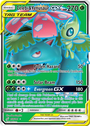 Celebi & Venusaur GX (Full Art)  - Holofoil - Ultra Rare