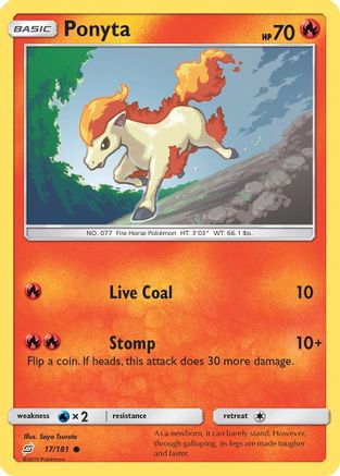 Ponyta (17/181) [Soleil et Lune : Faites équipe] 