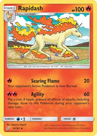 Rapidash 018/181  - Uncommon